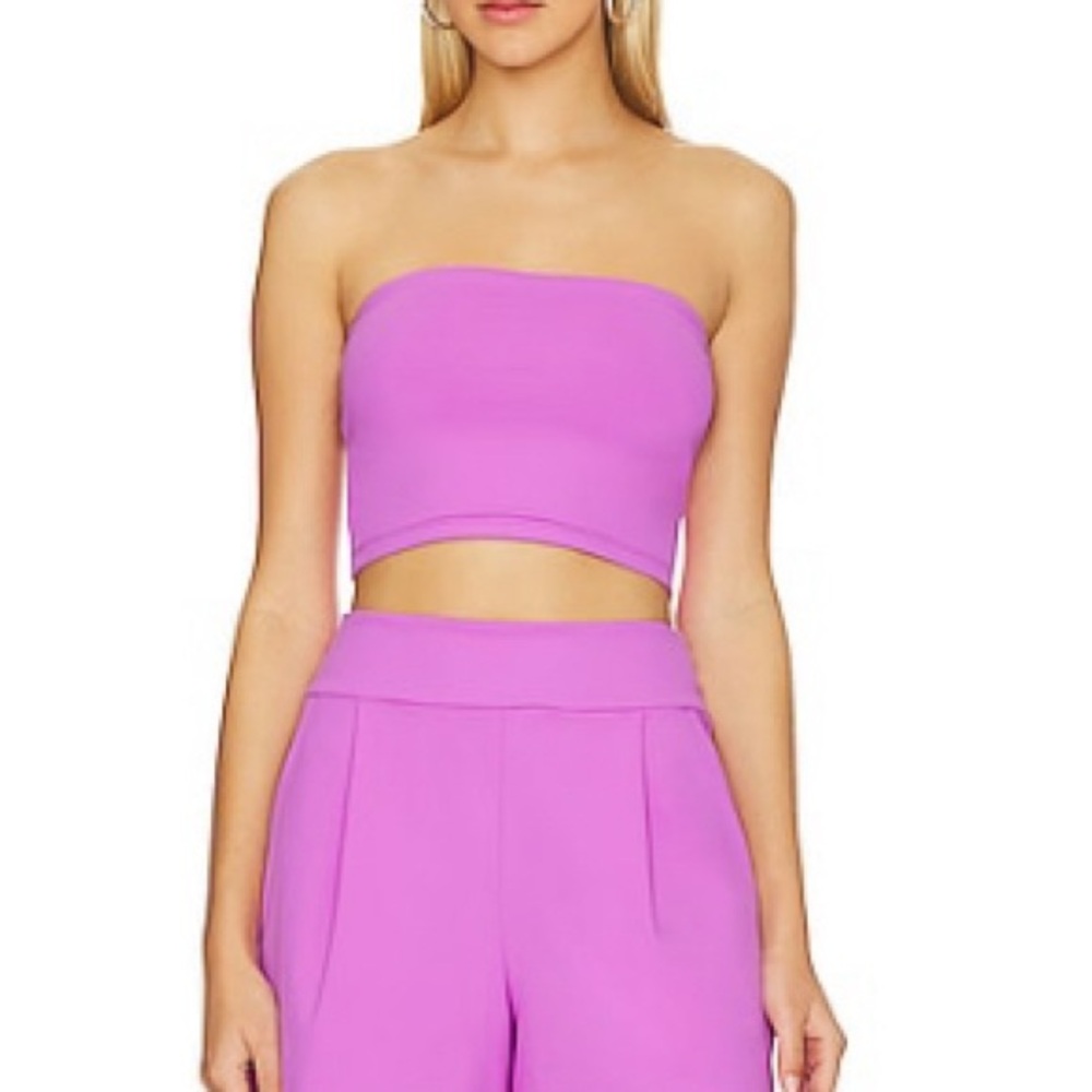 NWT Susana Monaco Crop Tube Top in Snapdragon